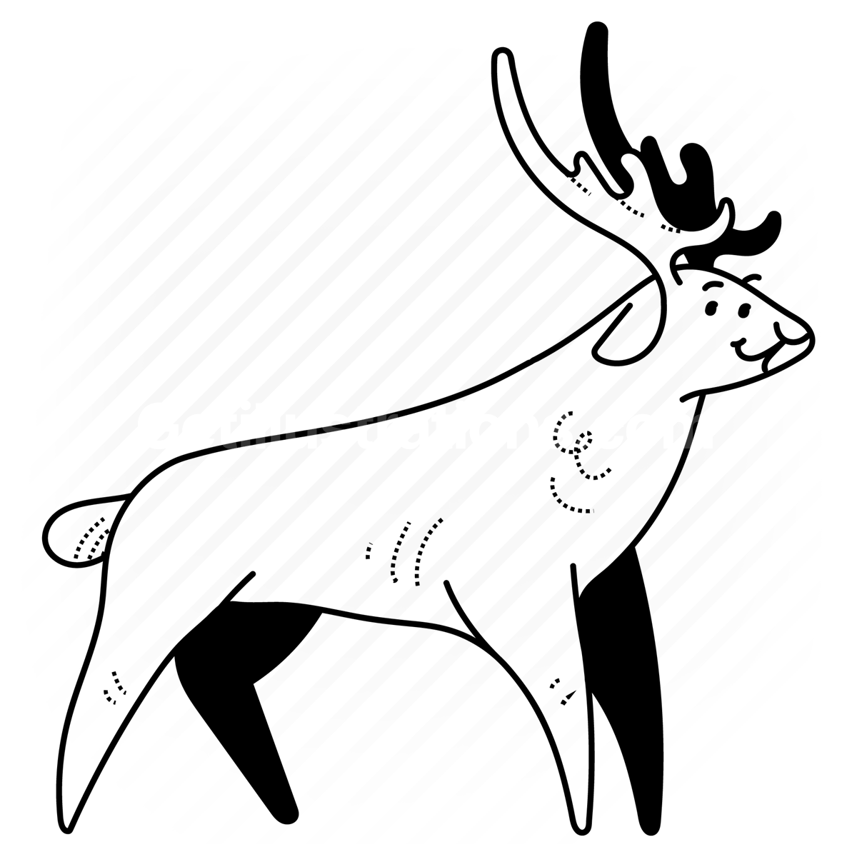 deer, rheindeer, animal, wildlife, zoo, mammal, stag, buck